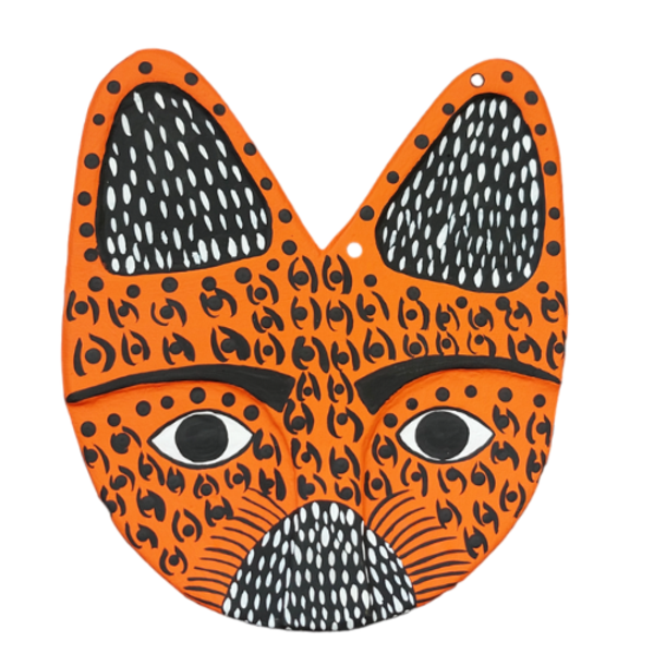 Máscara Madeira M Ilha Do Ferro - Laranja Mod. 1