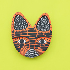 Máscara Madeira M Ilha Do Ferro - Laranja Mod. 2