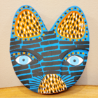 Máscara Madeira Zé Crente M Ilha do Ferro - Azul/traço Preto