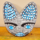 Máscara Madeira Zé Crente M Ilha do Ferro - Cinza/Branco