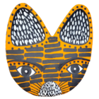 Máscara Madeira Zé Crente M Ilha Do Ferro - Laranja/traço Pre