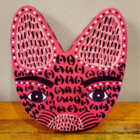 Máscara Madeira Zé Crente M Ilha do Ferro - Rosa/Preta