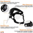 Máscara Protetor Facial Para Cortar Grama Incolor Epi