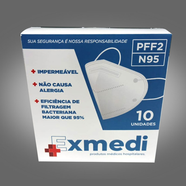 Máscara Respirador Pff2/n95 - Caixa Com 10 Unidades | Leroy Merlin