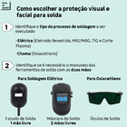 Máscara Solda Automática Combat Fixa Titanium