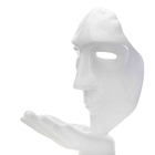 Máscara Sopro Decorativa Branco Em Cerâmica 35x16x20 Cm - Ind