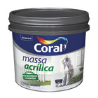 Massa Acrílica Branco 25kg Alta Resistência à Intempérie Coral