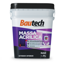 Massa Acrilica 25kg Bautech