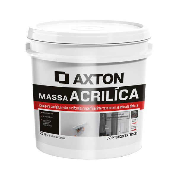 Massa Acrílica Interna e Externa 25kg Axton | Leroy Merlin
