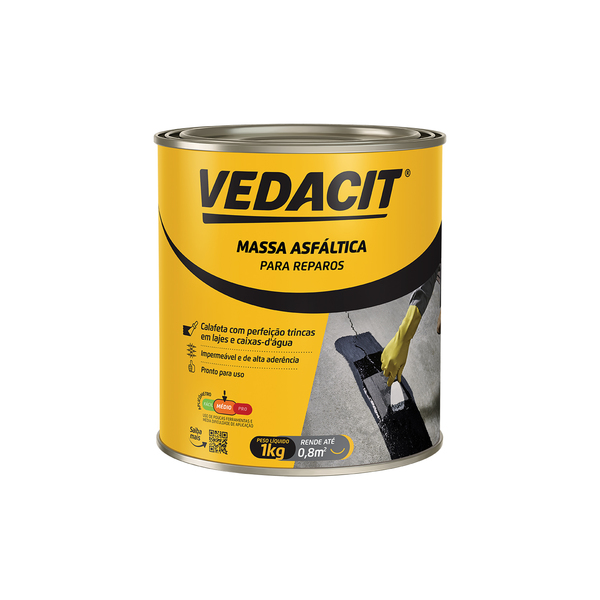 Massa Asfáltica para Reparos 1L Vedacit
