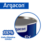 Massa Cola Plástica Cinza Argacon 800gr Kit 10 Unidades