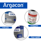 Massa Cola Plástica Cinza Argacon 800gr Porcelanato Mármore