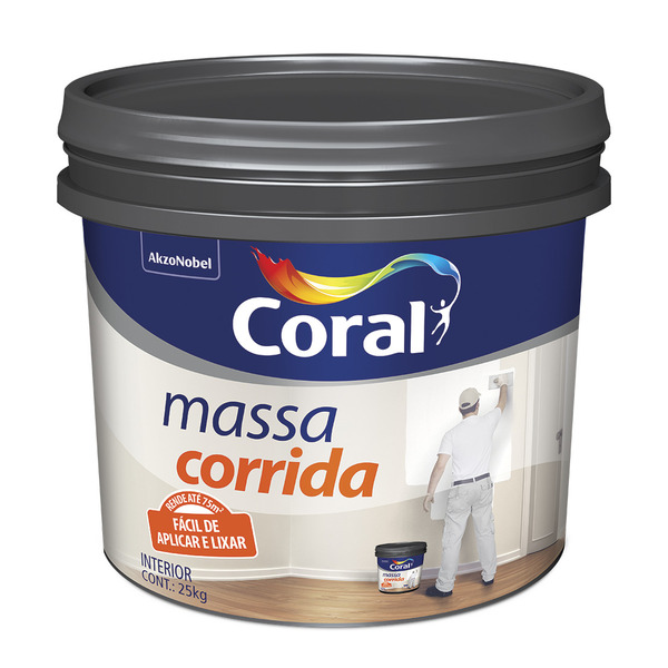 Massa Corrida 25kg Branco Coral