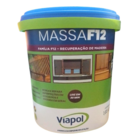 Massa F12 Calafetar Correção Madeira Viapol 1,65kg Div Cores