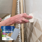 Massa F12 Calafetar Madeira 400g Viapol + Espátula Celuloide