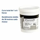 Massa Flex Para Acabamento Cor Cinza Glacial 90g Santa Luzia