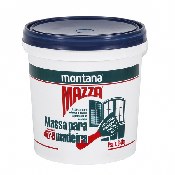 Massa para Madeira Montana Mazza Branca 6,4Kg