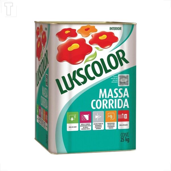 Massa Pva Corrida Lukscolor 25kg