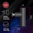 Massageador Elétrico Pistola Mini Deep Therapy Cinza Relaxmed