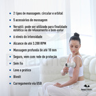 Massageador Elétrico Portátil Corporal Orbit Touch Sem Fio Br