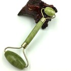 Massageador Facial Pedra Jade Massoterapia Rolo Anti Estresse
