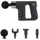 Massageador Portátil De Percussão Sem Fio Recarregável Com 4