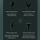 Massageador Sem Fio Portatil 6 Modos 4 Pontas Anti Estresse A