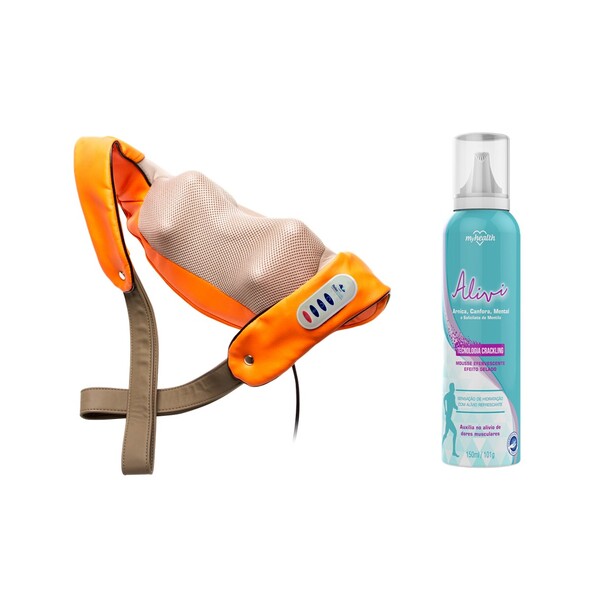 Massageador Shiatsu Pescoço Mousse Alivio Dor Relaxmedic