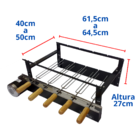 Max Grill 5 Espetos Preto 127v