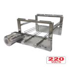 Max Grill Giratória Inox Para 3 Espetos Para Churrasqueira Pr