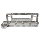 Max Grill Giratória Inox Para 5 Espetos Para Churrasqueira Pr