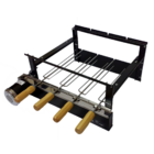 Max Grill Giratória Preto Para 4 Espetos Para Churrasqueira P