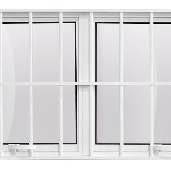 Maxim Ar 2 Seções Em Alumínio Com Grade Premium Branco - 80x1