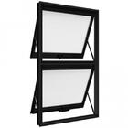 Maxim Ar 2 Seções Em Alumínio Com Grade Premium Preto - 150x60