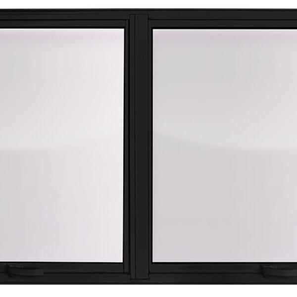 Maxim Ar 2 Seções Em Alumínio Premium Preto- 60x120