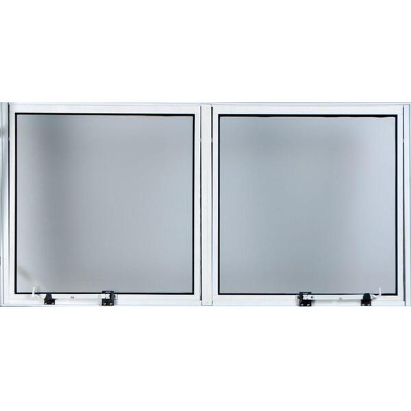 Maxim-ar De Alumínio 2°seções Abertura De 45° Vidro Mini Bore