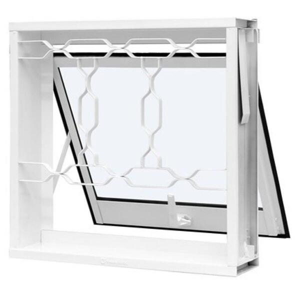 Maxim-ar Em Aço Galvanizado Branca Com Grade Elo - 80x60