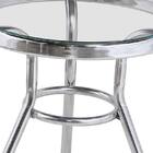 Mc121 De Alumínio C/ Tampo De Vidro – Alegro. - Alumínio