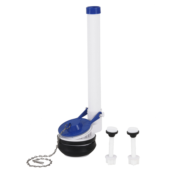 Mecanismo de Saída Universal para Caixa Acoplada com Vedador PVC e Parafusos Equation