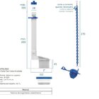 Mecanismo De Saida P/caixa Acoplada Universal Blukit