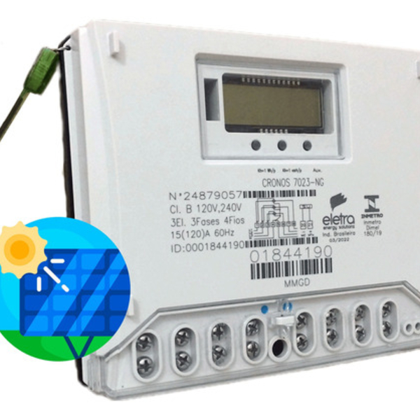 Medidor De Energia Elétrica Trifásico 120A - Bidirecional - E