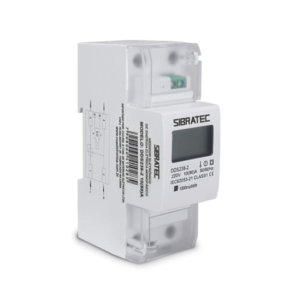 Misuratore Di Potenza Elettrica Tasmota Wifi AC Monofase Din Rail Meter