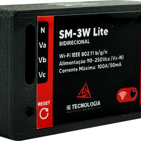 Medidor De Energia Trifásico Bidirecional Sm-3w Lite Acessóri