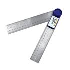 Medidor Digital Transferidor Ângulo Goniômetro 20cm Aço Inox