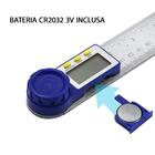 Medidor Digital Transferidor Ângulo Goniômetro 20cm Aço Inox