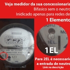 Medidores Consumo De Energia Nansen - Mono 3Fios 1 Elemento -