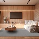 Mega Tapete Quadrado Artesanal Look Ibisco-a 215x215 Cm