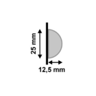 Meia Curva 598 Oliva Poliestireno 2,5cm Santa Luzia (1un)