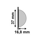 Meia Curva Poliestireno 599 Oliva Santa Luzia (2uni) - 2,8mx3