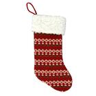 Meia De Natal Vermelha E Branca 50cm - A\casa